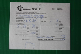 CAMPING SEVILLA - 1974 - Espagne