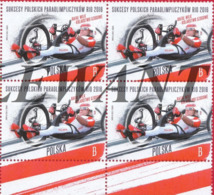 2016.12.03. The Successes Of Polish Paralympic Rio 2016 - Rafal Wilk, Paralympic Handcyclist - MNH Block - Unused Stamps