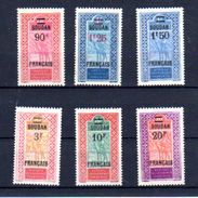 A.O.F. Surchargé, Méhariste, 47 / 52*, (pas 42/46),  Cote 81,50 €, Frais Et Bon Centrage - Unused Stamps