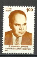 INDIA, 1995, Dr Yellapragada Subbarow - Commemoration,  MNH, (**) - Ongebruikt