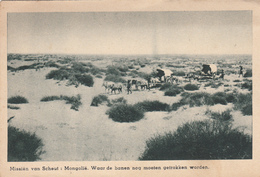 Cpa Postcard 2 Scans Missiên Van Scheut Mongolie Waar De Banen Nog Moeten Gettrokken Worden - Mongolie