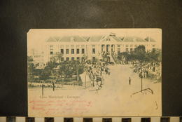 CP,  ANTILLES NEERLANDAISES, CASA MUNICIPAL -- CURACAO, ANIMEE, Dos Simple, 1906 - Curaçao