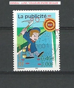 VARIÉTÉS FRANCE 2001 N° 3373  COMMUNICATION LA PUBLICITÉ AU CINEMA  PHOSPHO OBLITÉRÉ  27 11.2001 YVERT TELLIER 0.60 € - Used Stamps