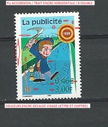 VARIÉTÉS FRANCE 2001 N° 3373  COMMUNICATION LA PUBLICITÉ AU CINEMA  PHOSPHO OBLITÉRÉ 19 . 7 .2001 YVERT TELLIER 0.60 € - Used Stamps