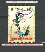 VARIÉTÉS FRANCE   2001 N° 3370 BD  GASTON LAGAFFE RF 3.00 PHOSPHORESCENTE OBLITÉRÉ YVERT TELLIER 0.50 € - Gebraucht