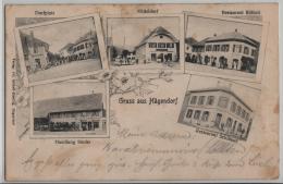 Gruss Aus Hägendorf - Dorfplatz, Mitteldorf, Restaurant Rötheli, Handlung Studer, Restaurant Schlüssel - Hägendorf