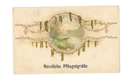 Herzliche Pfingstgrüße - Pentecote - Paysage - Bordures En Relief - 379 - Pentecostés
