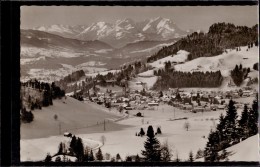 Oberstaufen - S/w Mit Blick Auf Schweizer Hochgebirge Und Säntisgruppe - Oberstaufen