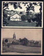 2 CPA ANCIENNES- FRANCE- LATRONQUIERE (46)-  VUE GENERALE COTÉ SUD  ET VUE A TRAVERS LES ARBRES- GROS PLAN- CULTURES - Latronquiere