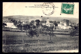 CPA ANCIENNE- FRANCE- LACAPELLE-MARIVAL(46)- VUE GENERALE COTÉ OUEST- CLOCHER- CHATEAU- PRAIRIES- - Lacapelle Marival