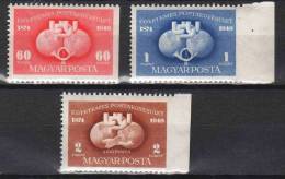 Hungary 1949. UPU Complete Set Right Side Imperf MNH (**) Michel: 1056-1058 / 6 EUR - Neufs