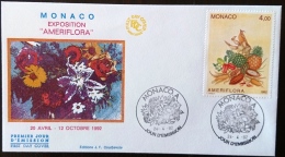 MONACO Gastronomie, Alimentation,  Ameriflora Yvert 1830 Sur FDC, 1er Jour - Alimentation