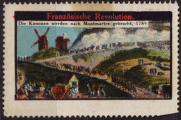 WINDMILL / France Revolution - Montmartre - LABEL CINDERELLA VIGNETTE / MH - Révolution Française