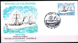 TP N° 306  - 1893-1993 Pose De Cable Nouvelle Calédonie -Australie - PJ Le 15.10.93 à Nouméa - FDC