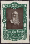 Gauturnfest Turnkreis TURNFEST - 1913 Germany  - LABEL VIGNETTE CINDERELLA - LEIPZIG - Gymnastics