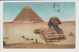 EGYPTE - LA SECONDE PYRAMIDE ET LE SPHINX - Sphynx