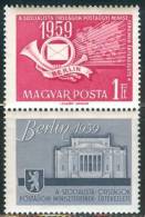 HUNGARY - 1959. Postal Ministers Conference With Label MNH! Mi:1592 - Ungebraucht