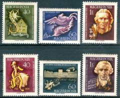 HUNGARY - 1959. Composer Haydn And Poet Schiller Cpl.Set MNH! Mi:1618-1623 - Nuevos