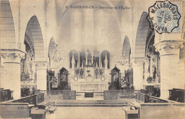 CPA 91  ST VRAIN INTERIEUR DE L EGLISE 1906 - Saint Vrain