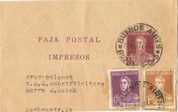 23429. Frontal Faja De Pubicacion Impresos BUENOS AIRES (Argentina) 1934 - Lettres & Documents