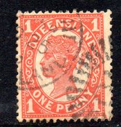 XP2554 - QUEENSLAND , 1 Penny Usato . Annullo. - Oblitérés