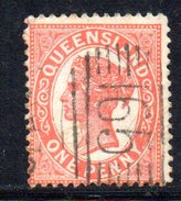 XP2563 - QUEENSLAND , 1 Penny Usato . Annullo. - Used Stamps