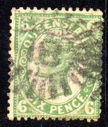 XP2573 - QUEENSLAND , 6 Pence Usato . Annullo - Gebraucht