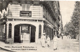Delcampe - PARIS 11 BOULEVARD MALESHERBES SUCCURSALE DE LA SOCIETE GENERALE - Paris (17)