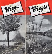 VP9375 - Ancien Dépliant Touristique -  WEGGIS  ( Suisse ) - Toeristische Brochures