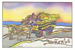 LEDOGAR CARTE POSTALE DU DESSIN ORIGINAL "DIE ERNTE" TIRAGE LIMITE ET NUMEROTE A 456 EX - Ledogar