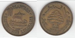 **** LIBAN - LEBANON - 10 PIASTRES 1955 **** EN ACHAT IMMEDIAT !!! - Liban