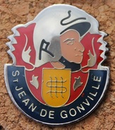 SAPEURS POMPIERS DE SAINT JEAN DE GONVILLE - AIN 01 - CASQUE -       (14) - Pompieri