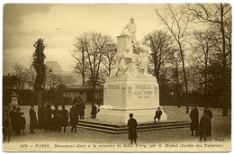 75 : PARIS - MONUMENT ELEVE A LA MEMOIRE DE JULES FERRY, PAR G. MICHEL (JARDIN DES TUILLERIES) - Statues