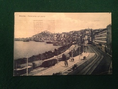 Cartolina Ancona Panorama Col Porto Treni Vagoni Viaggiata 1930 - Ancona