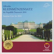 Coin Austria Coinage 2010 - 0.01 - 2  Euro UNC - Belvedere Palace - Oesterreich