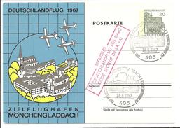 Deutschlandflug 1967. PP36/15. Mönchengladbach.Stpl Code Sportif De La FAI - Cartes Postales Privées - Oblitérées