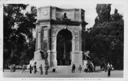 D5554 "TORINO - MONUMENTO ALL ARMA DI ARTIGLIERIA (OPERA P. CANONICA)" ANIMATA, CART.  SPED. 1930 - Autres Monuments, édifices