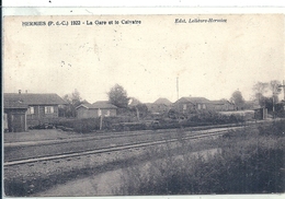 PAS DE CALAIS - 62 - HERMIES - La Gare Et Le Calvaire - Other Municipalities