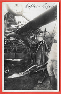 CPA CARTE-PHOTO AVIATION Militaire - Accident Du Capitaine Lagache (93 Aérodrome Du LE BOURGET) ** Avion Aviateur - Ongevalen