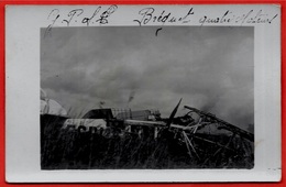 CPA CARTE-PHOTO AVIATION - Accident D'Avion BREGUET Quadrimoteur - Ongevalen