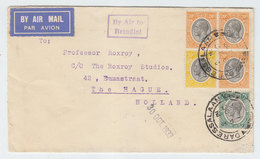 Mandated Territory Of Tanganyika/Netherlands BY AIR TO BRINDISI AIRMAIL COVER 1933 - Tanganyika (...-1932)