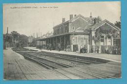 CPA Chemin De Fer La Gare Et Les Quais ST JUST EN CHAUSSEE 60 - Saint Just En Chaussee