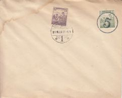GRAIN HARVESTERS, PEASANTS, STAMPS ON COVER, 1918, HUNGARY - Covers & Documents