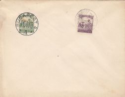 BUDAPEST PORTO ROUND STAMP, GRAIN HARVESTERS, PEASANTS, STAMPS ON COVER, 1918, HUNGARY - Brieven En Documenten