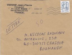 MARIANNE OF CIAPPA-KAWENA, STAMP ON COVER, 2015, FRANCE - 2013-2018 Marianne Van Ciappa-Kawena