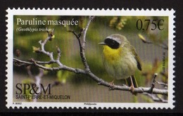 St Pierre Et Miquelon 2017 - Faune, Oiseau Paruline Masquée - 1 Val Neufs // Mnh - Nuevos