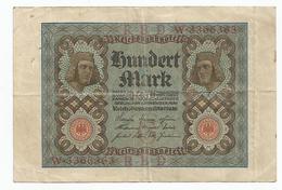Billet/Allemagne/100 Mark Reichsbanknote/ 1 Novembre 1920 W.3366363 R B D - 100 Mark