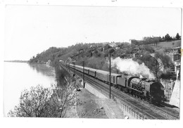 CLERMONT SUR LOIRE  (44) Photographie Format Cpa Train Locomotive En Bord De Loire - Sonstige & Ohne Zuordnung