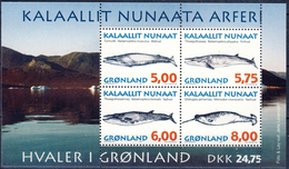 Greenland 1997. Whales. Bloc. Michel 13. MNH(**) - Blocks & Sheetlets