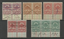 RUSSLAND RUSSIA Revenue Tax Steuermarken O - Revenue Stamps